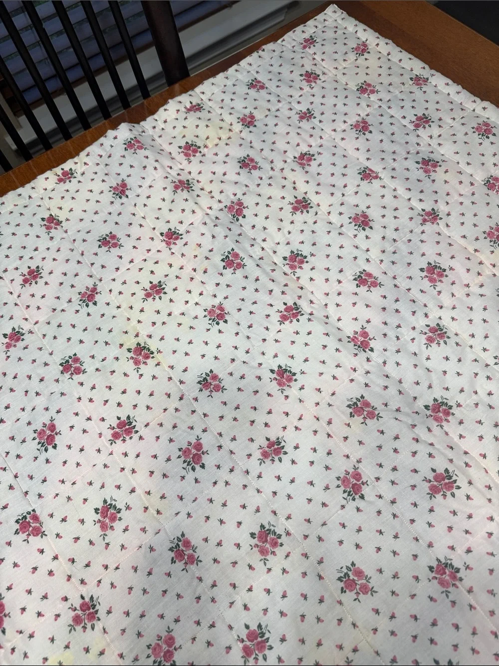 Handmade Pink and Plum Patchwork Quilt - Cozy Home Bedding - 3’ x 5’
